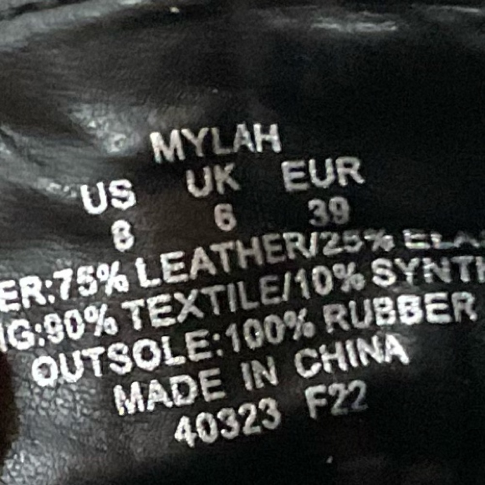 LAUREN Ralph Lauren Women Mylah Bootie Black/Modern Gold Size 8 - Picture 9 of 9